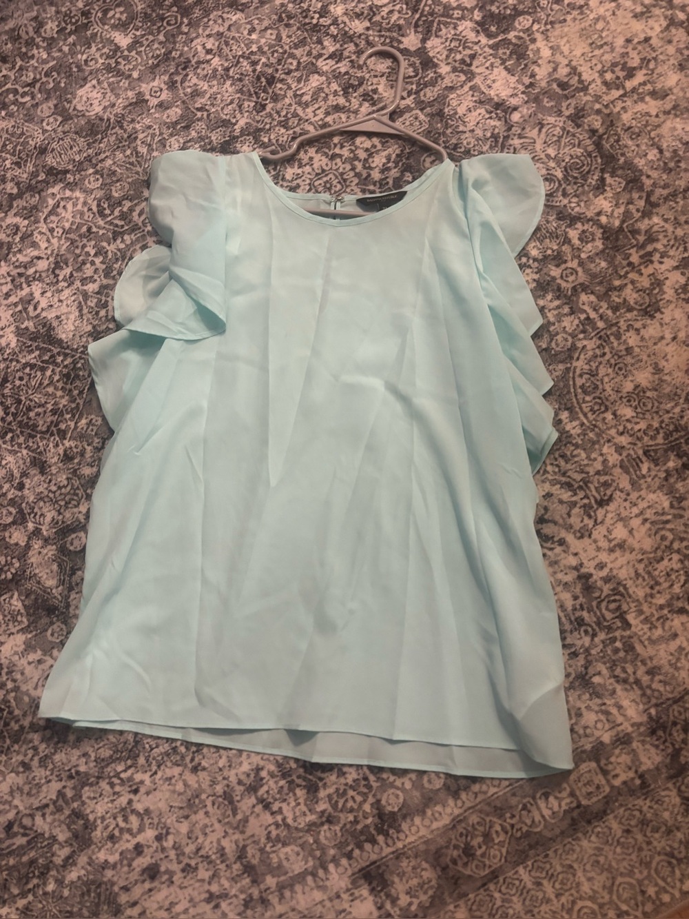 Banana Republic Light Blue Ruffle Sleeve Women’s Top